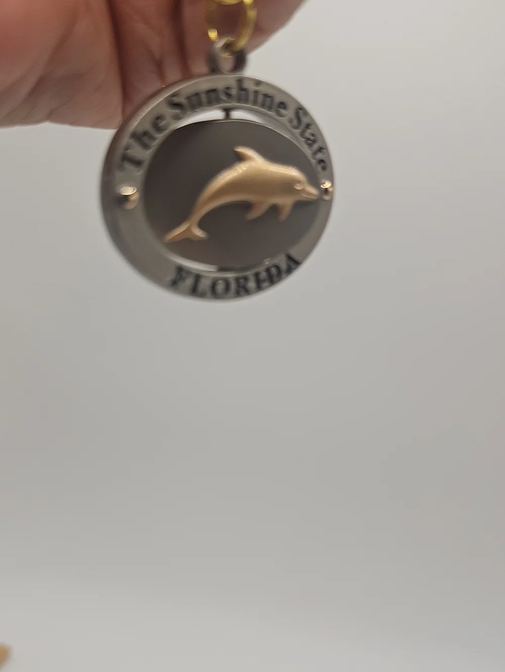 Silver Stingray Keychain - Handcrafted Dalphin Key Chain .both New Gift